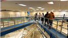 Ira Williams leads a Citizen  Academy tour through the Bismarck Water Treatment Plant. 