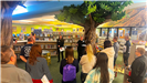 Library staff present about youth programming at the library during a Citizen Academy tour. 