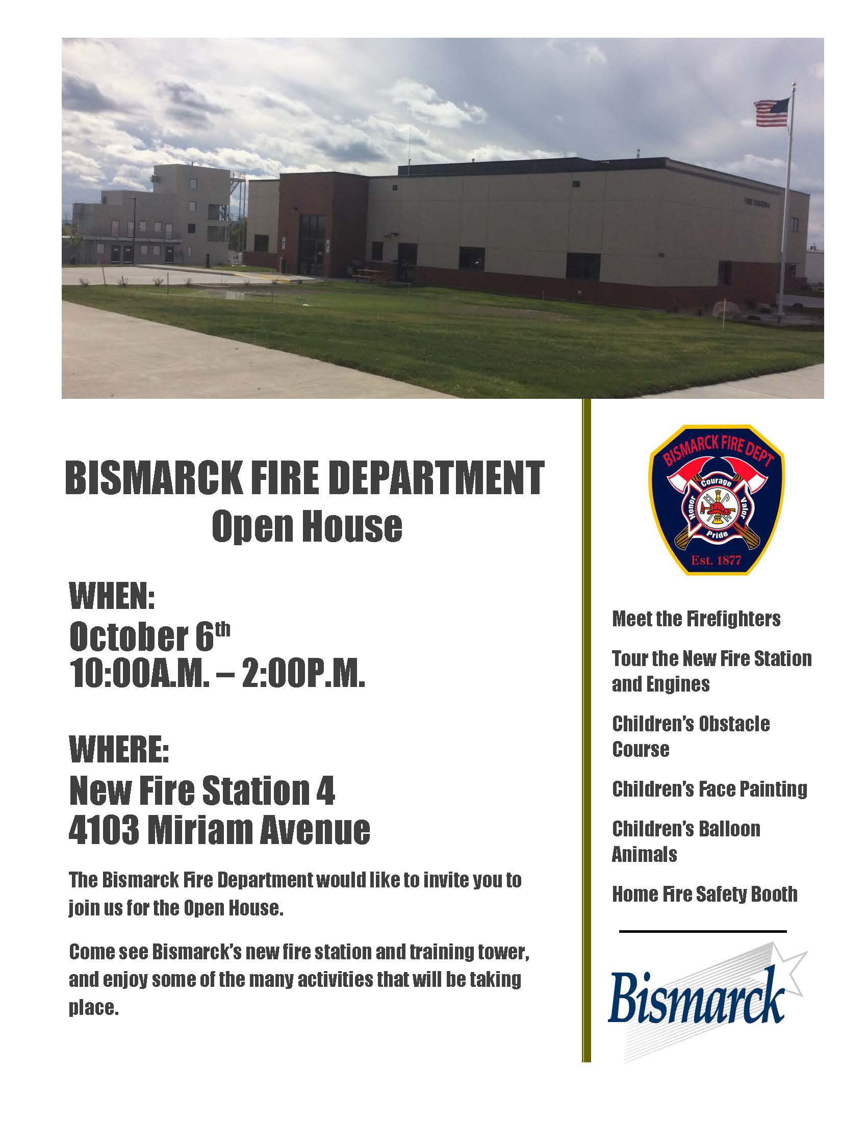 Open House Invitation New Fire Station 4 