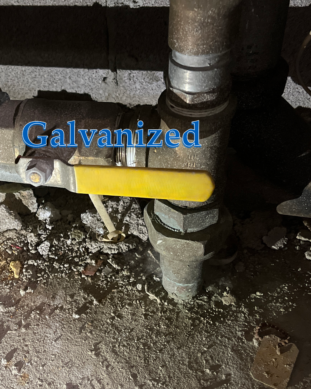 Galvanized service line